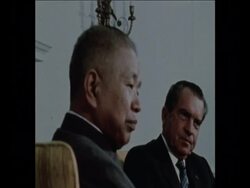 SYND 31 5 73 PRESIDENT NIXON WITH NEW CHINESE AMBASSADOR News Clip