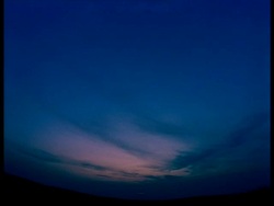 T/L Sky/blue at sunset, minimal horizon Stock Footage