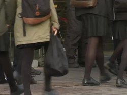 Fast Food chicken shop and anonymous kids News Clip