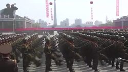 CLEAN : N.Korea's Kim stages giant show of military strength News Clip