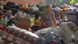 London Tower Block Fire: Volunteers sorting donated items News Clip