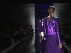 EVENT CAPSULE CLEAN - Reem Acra - Fall 2014 Mercedes-Benz Fashion Week Stock Footage