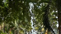 slow motion, water fountain splashing Stock Footage