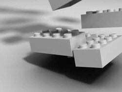 Blue Building Block Stock Footage