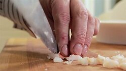 Slicing shrimps Stock Footage