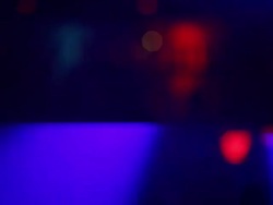 HD Disco scene with laser lights and DJ Stock Footage