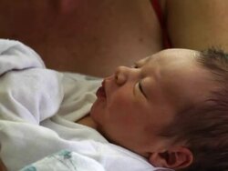 Newborn Baby - NTSC Stock Footage