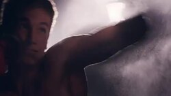 Boxing in the shadow. Struggling with weaknesses Stock Footage