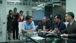 Knocking On Glass Ceiling Stock Footage