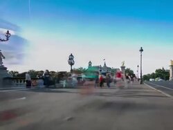 HD Time-lapse: Pont Alexandre III, Paris France Stock Footage