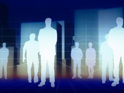 People silhouette Stock Footage