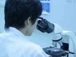 Scientist and Lab experiment Stock Footage