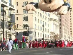 Macy's Thanksgiving Day Parade Stock Footage