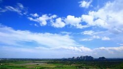 Timelapse of Moving clouds Stock Footage