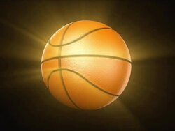 Shining basketball HD1080 Stock Footage