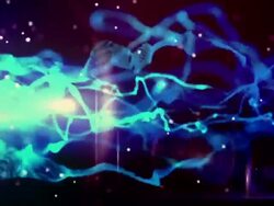 Glowing  Blue Light Streaks Background Stock Footage