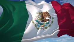 Mexican Flag Stock Footage