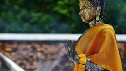 Wat Phrathat Chae Haeng Buddhist Temple in Nan Province Stock Footage