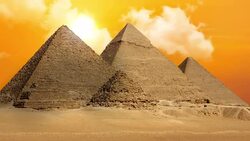 Pyramids of Giza Valley Necropolis - Time Lapse Stock Footage