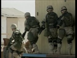 US military on training exercises in desert News Clip