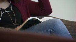 Students in an Ohio university common room News Clip