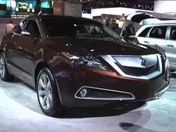 2011 Acura ZDX SH-AWD montage Stock Footage