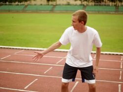 Two Hands Passing Relay Baton Stock Footage