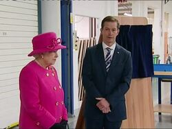 Queen visit to caravan factory News Clip