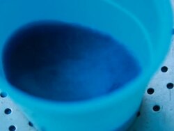 Dying the Egg Blue Stock Footage