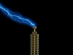 Lightning conductor Stock Footage