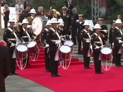 ATMOSPHERE: 'Skyfall' Royal World Premiere at Royal Albert Hall on October 23, 2012 in London, England (Footage by WireImage Video/Getty Images) Stock Footage
