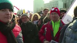 CLEAN : Thousands back democracy icon Walesa at Poland rally News Clip