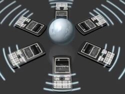 Phones Plug to network of World Wide Web (www) Wireless Stock Footage