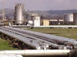 Pipes and reservoirs Stock Footage