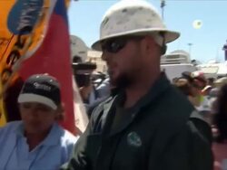 Chile Mine rescue efforts & families News Clip