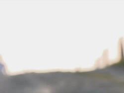 MS SLO MO Man walking out of light / RÃŒ_dersdorf, Brandenburg, Germany Stock Footage