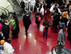 Black Friday Shoppers, New York City Stock Footage