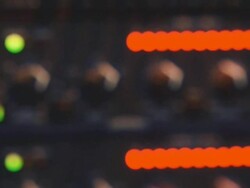 indicators on the sound equipment Stock Footage