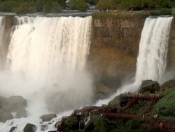 Niagara Falls Sunset Stock Footage