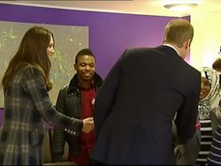 William & Catherine Meet Shelter Residents News Clip