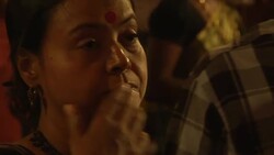 Devotees gather before large idols of Goddess Durga to mark Durga Puja festival News Clip