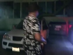 Sincere departing Ace of Diamonds in West Hollywood Stock Footage