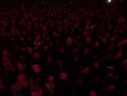 W/S EXT Concert Crowd Festival Night Stock Footage