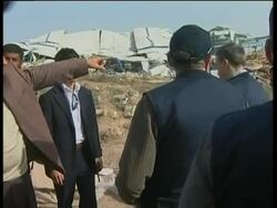 EU top aid commissioner Michel tours badly damaged hospital, destruction News Clip