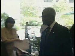 UN chief with Thaksin, comments on Suu Kyi; file of king News Clip