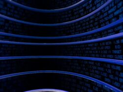 HD: Three Dimensional Stock Market Tickers Stock Footage