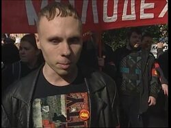 Hundreds of youth protest against capitalism News Clip