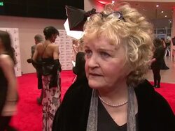 INTERVIEW Brenda Fricker on being at IFTAs, on not being enough roles for women, and networking at the IFTAs at Convention Centre Dublin, Ireland on February 11th 2012 (Footage by WireImage Video/Getty Images Entertainment Video) Stock Footage