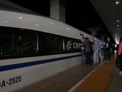 May 1st. 2015 Set New Train Transportation Record in China Stock Footage