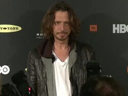 Chris Cornell at 28th Annual Rock and Roll Hall Of Fame Induction Ceremony - Press Room 4/18/2013 in Los Angeles, CA.(Footage by WireImage Video/Getty Images Entertainment Video) Stock Footage